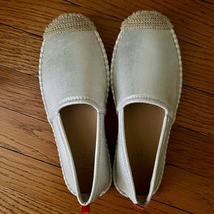 Sea Star beachwear beachcomber espadrilles. Silver.